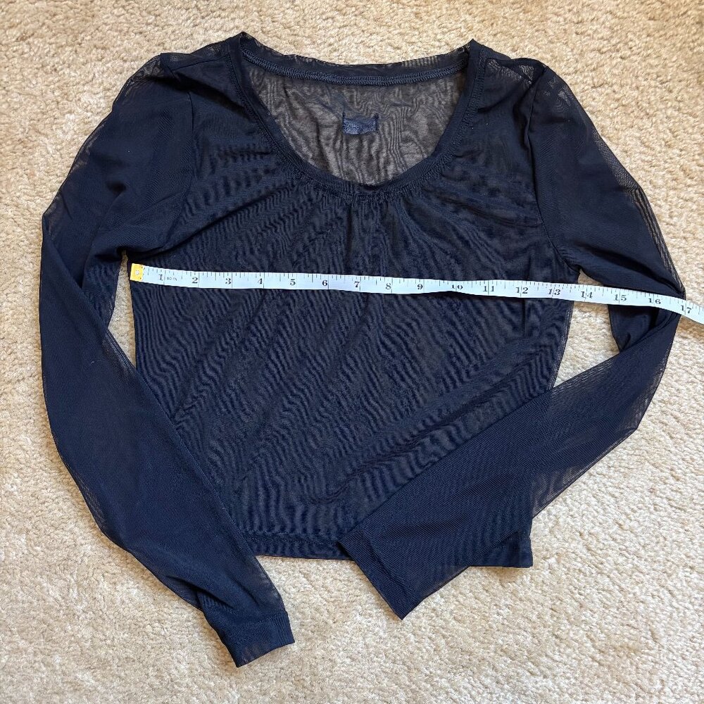NWOT Dragonfly Mesh Pavi Crop Top - Black, Size M